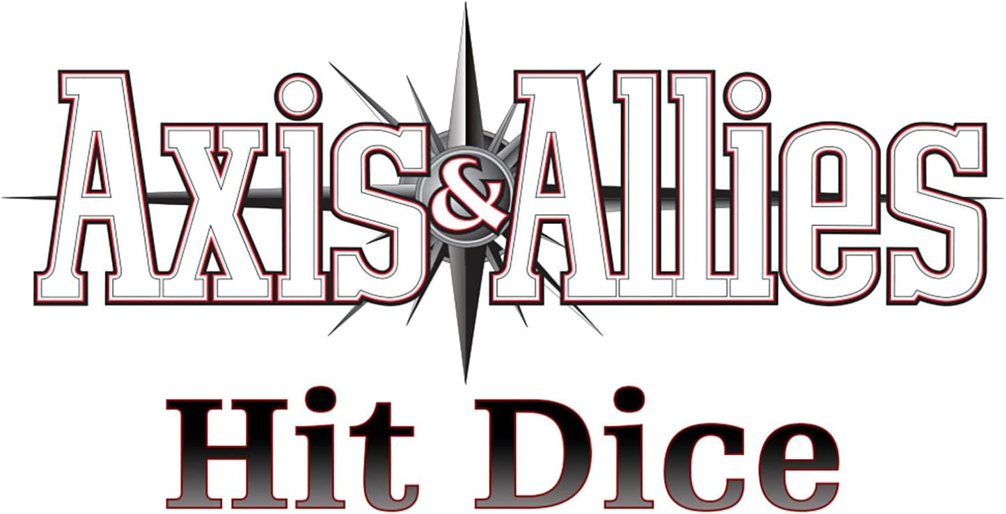 Renegade Games Studio: Axis & Allies: Hit Dice - 72 Dice in 4 Styles, 16mm, Military Style Duffel Carry Bag, Strategy Board Game Accessory & Upgrade