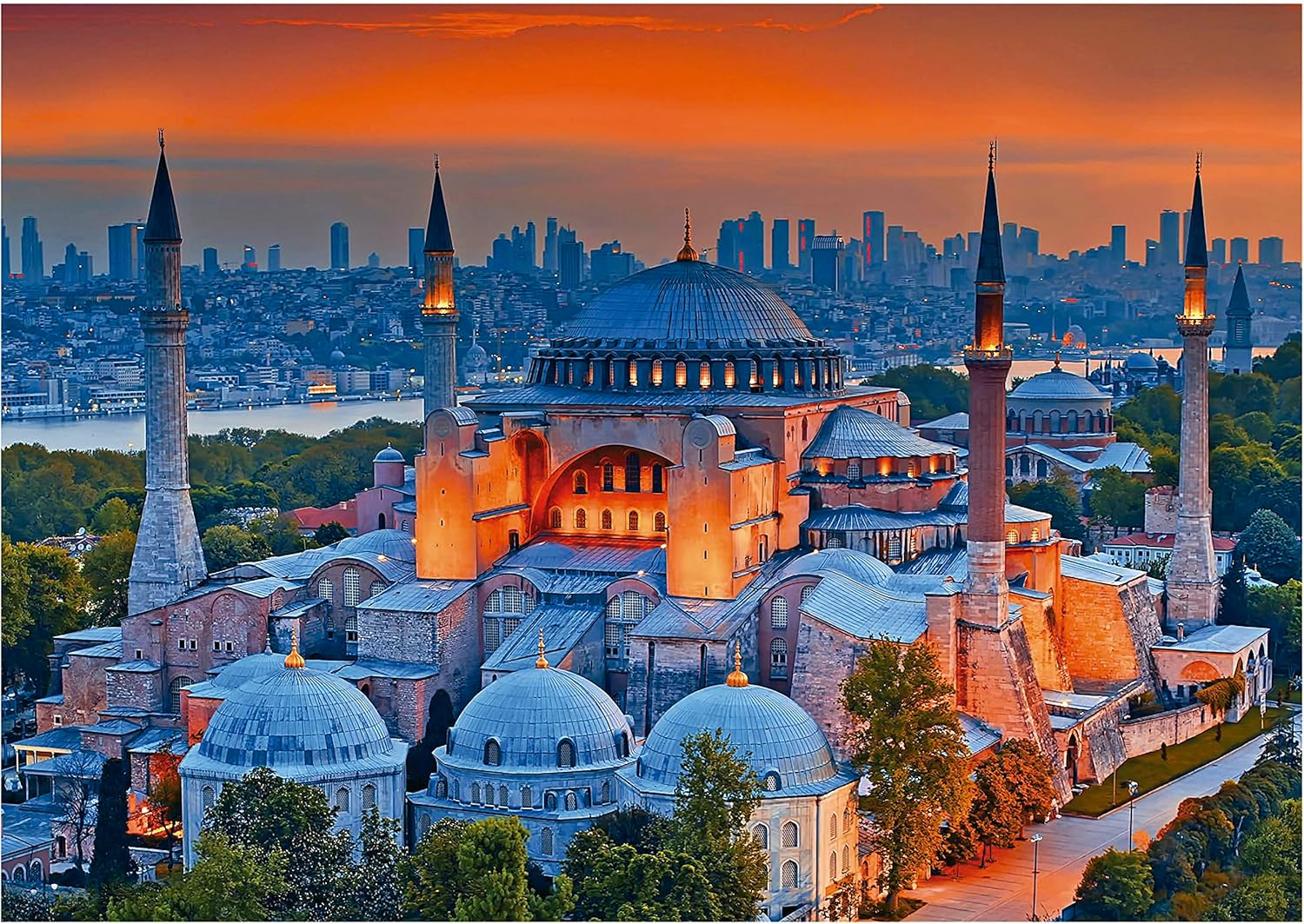 Educa - Puzzel met 1000 stukjes voor volwassenen, blauwe moskee, 1000 stukjes puzzel voor volwassenen en kinderen vanaf 14 jaar, Istanbul, Turkije, Oosters (19612