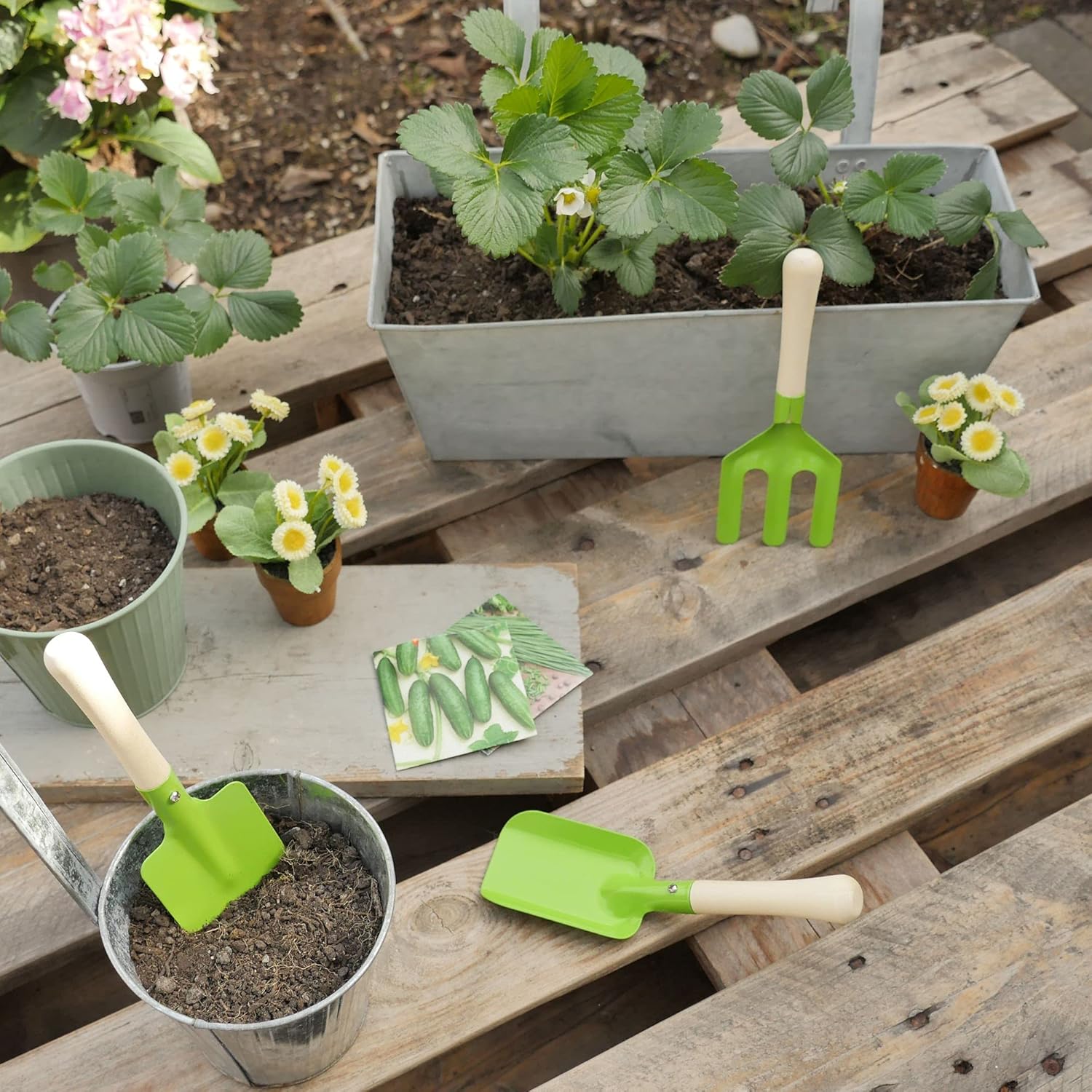 Gardenlife - Children Garden Tools Set/3 Green (Kg106)