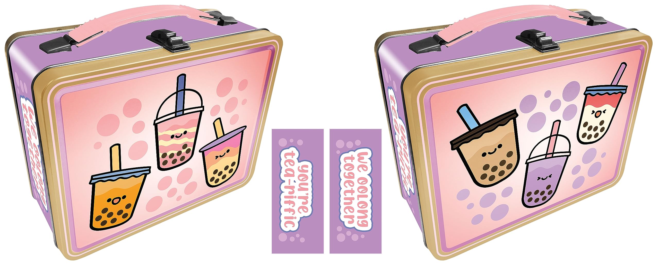 AQUARIUS Boba Fun Tin storage box, 8.6 x 6.8 x 3.9