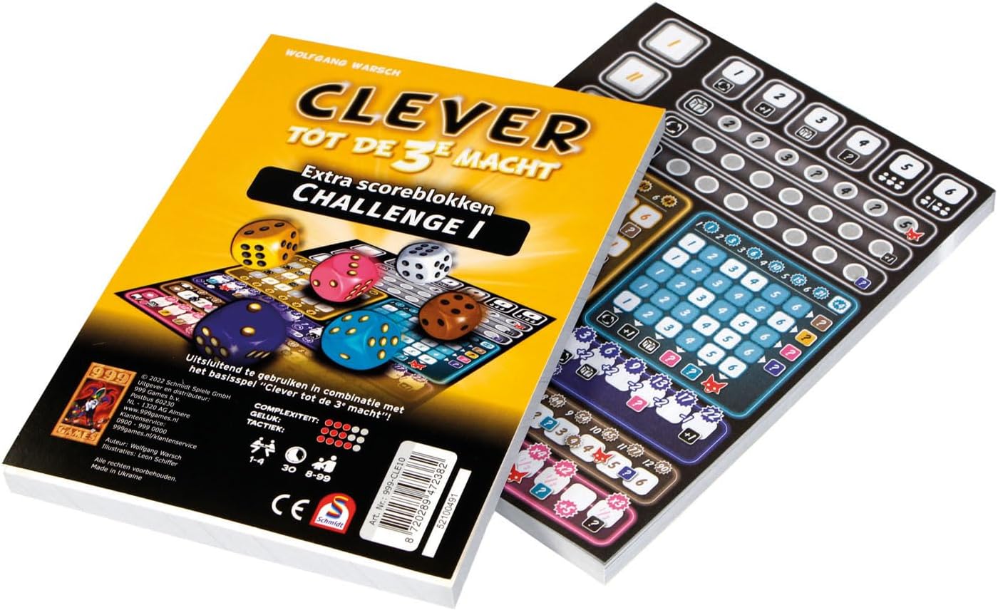 Scoreblock Clever bis 3. Macht Challenge Zwei Stück