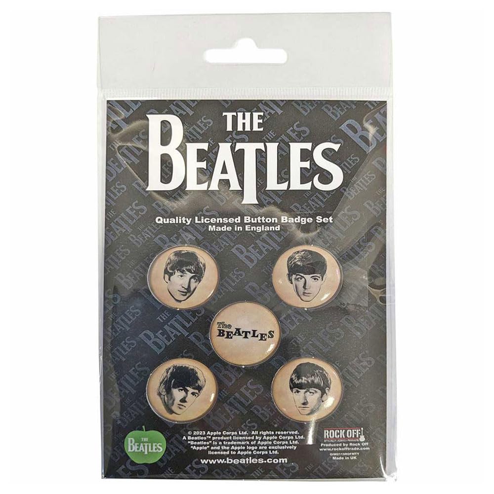 The Beatles She Loves You Vintage Button Badge Pack One Size