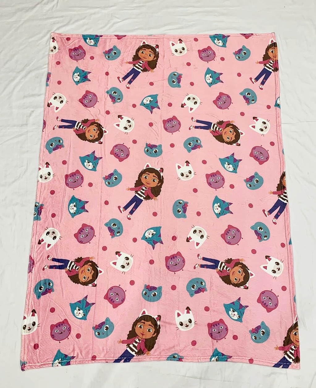 Flanel Deken Gabby\`s Poppenhuis 110x1450cm