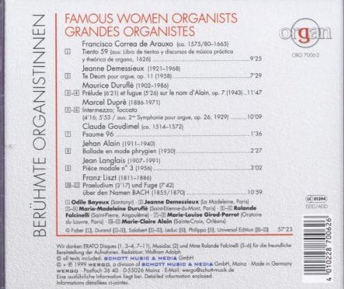Famous Women Organists