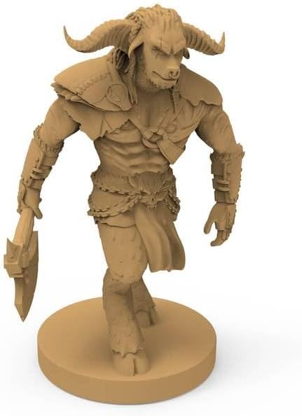 Dwellings Of Eldervale 2Nd Edition: Minotaur Mercenary Miniature