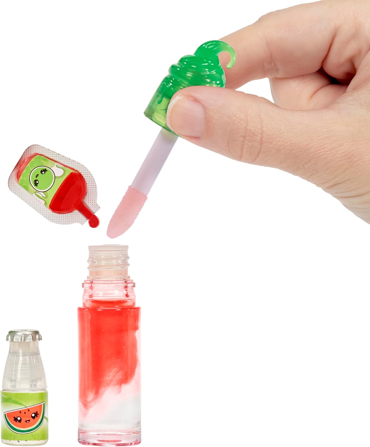 YUMMILAND Lipgloss Pop - Maya Watermelon - Geurende Karakterpop met DIY Lipgloss Set - Geschikt voor Kinderen Vanaf 4 Jaar