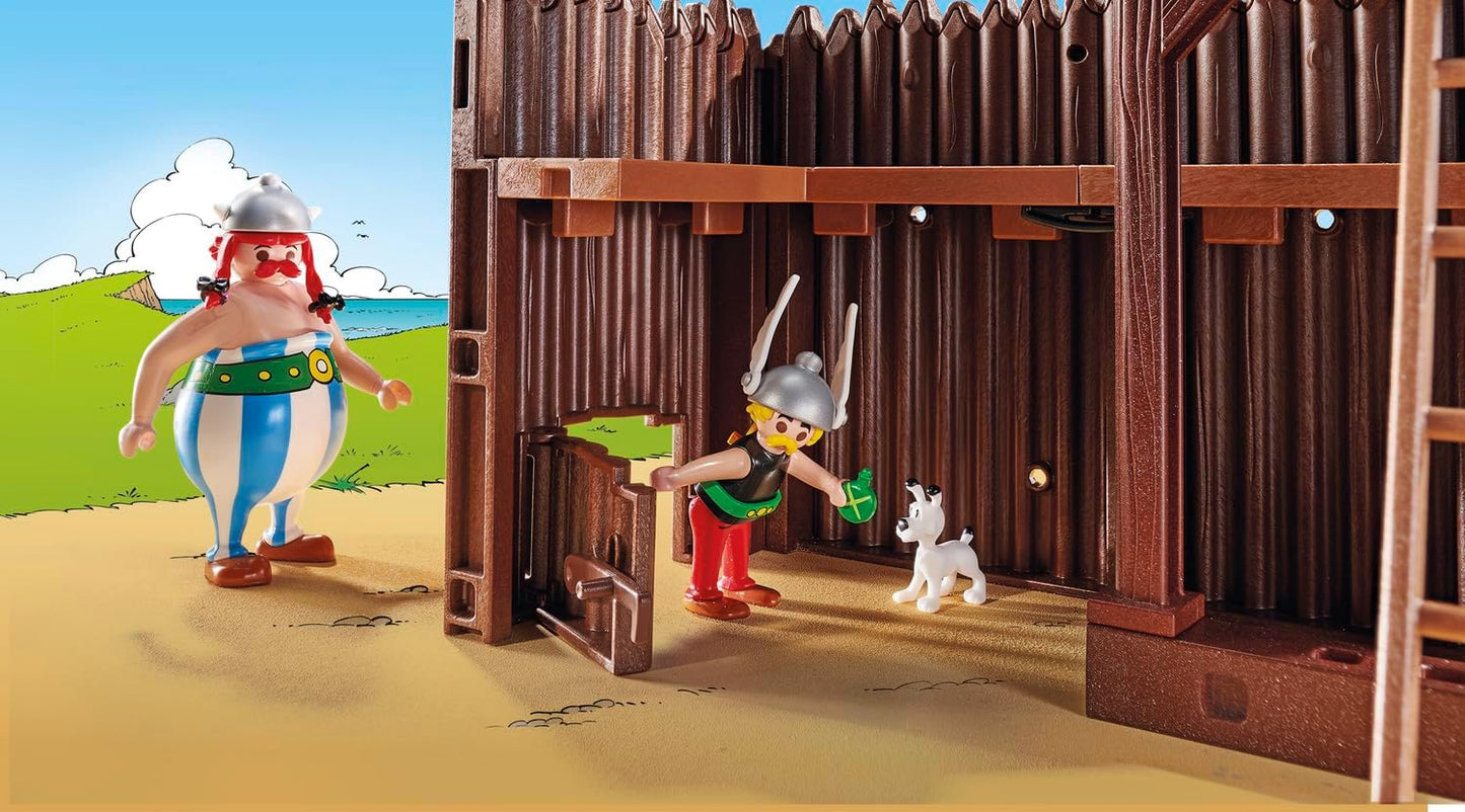 PLAYMOBIL Asterix 71542 Römerlager, spannende Eroberung des Lagers durch die Gallier, inklusive Zaubertrank für mehr Körperkraft, detailreiches Spielzeug für Kinder ab 5 Jahren