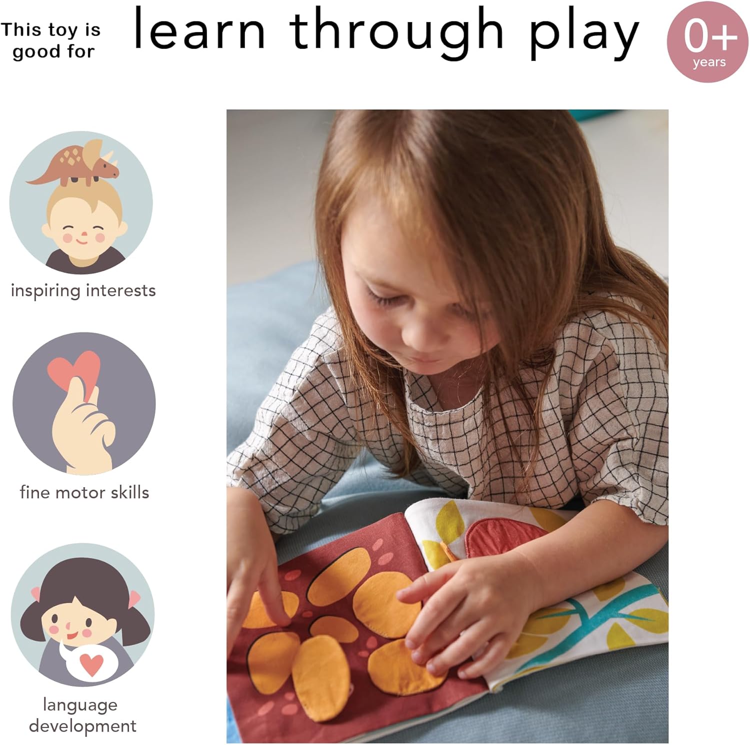 ThreadBear Design My Garden Activity Book for Early Learning and Sensory Development