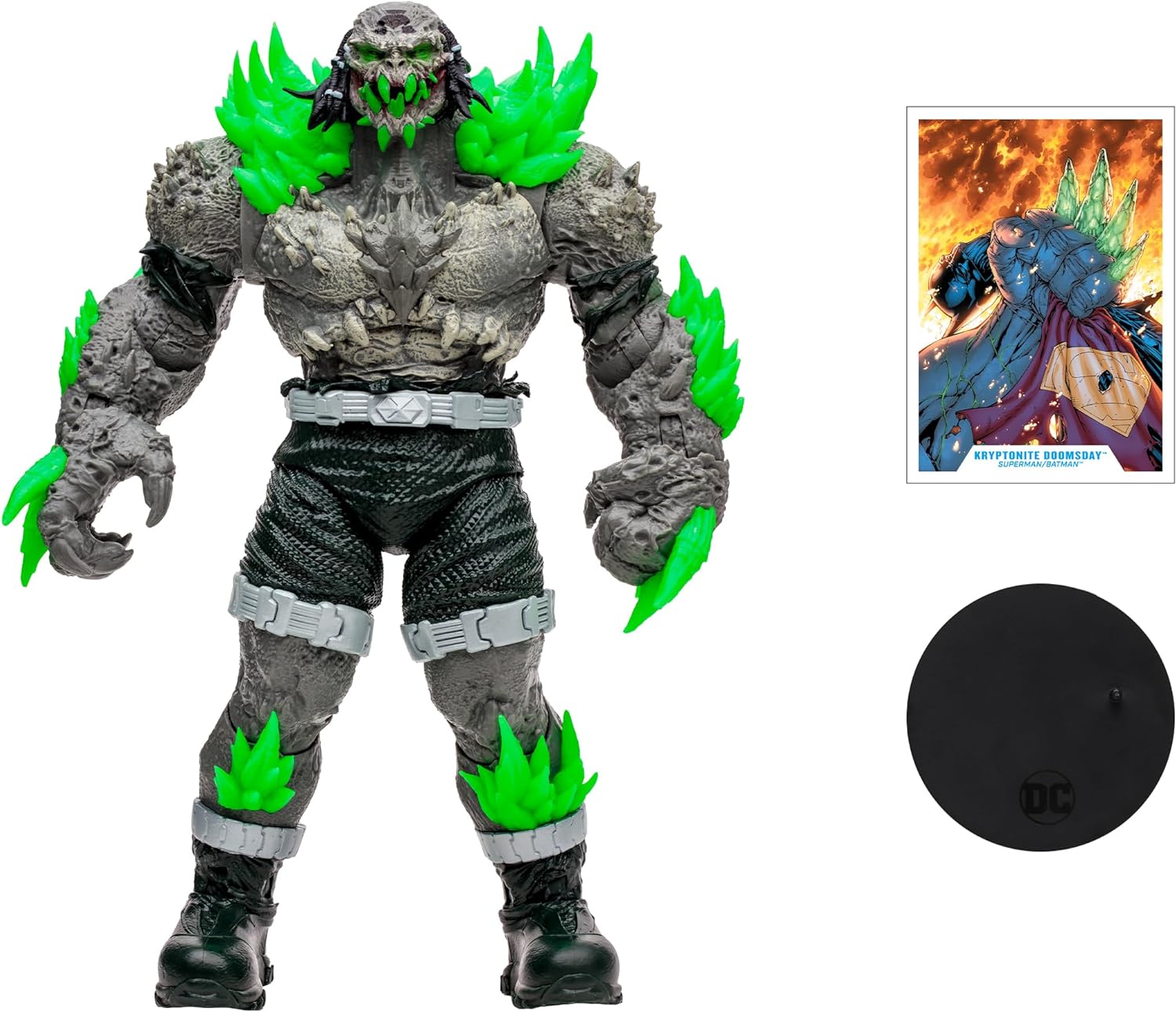 McFarlane Toys DC Multiverse Kryptonite Doomsday (Superman/Batman) Mega Figure, Ultra Articulation Megafig with Collectible Art Card and Display Base