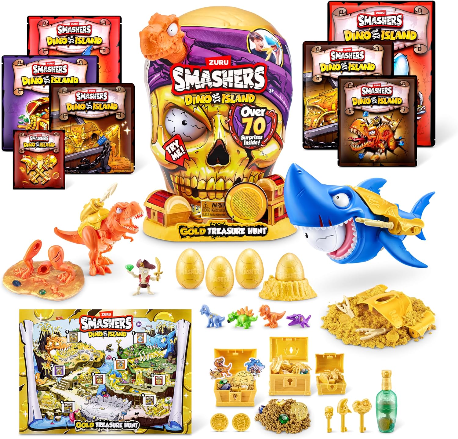 Smashers Dino Island S1 Gold Treasure Hunt