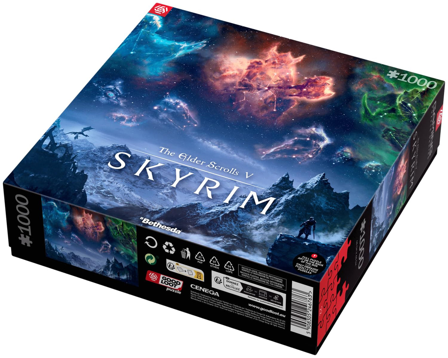Good Loot GDL24676 The Elder Scrolls V Skyrim Puzzle, Multicolor