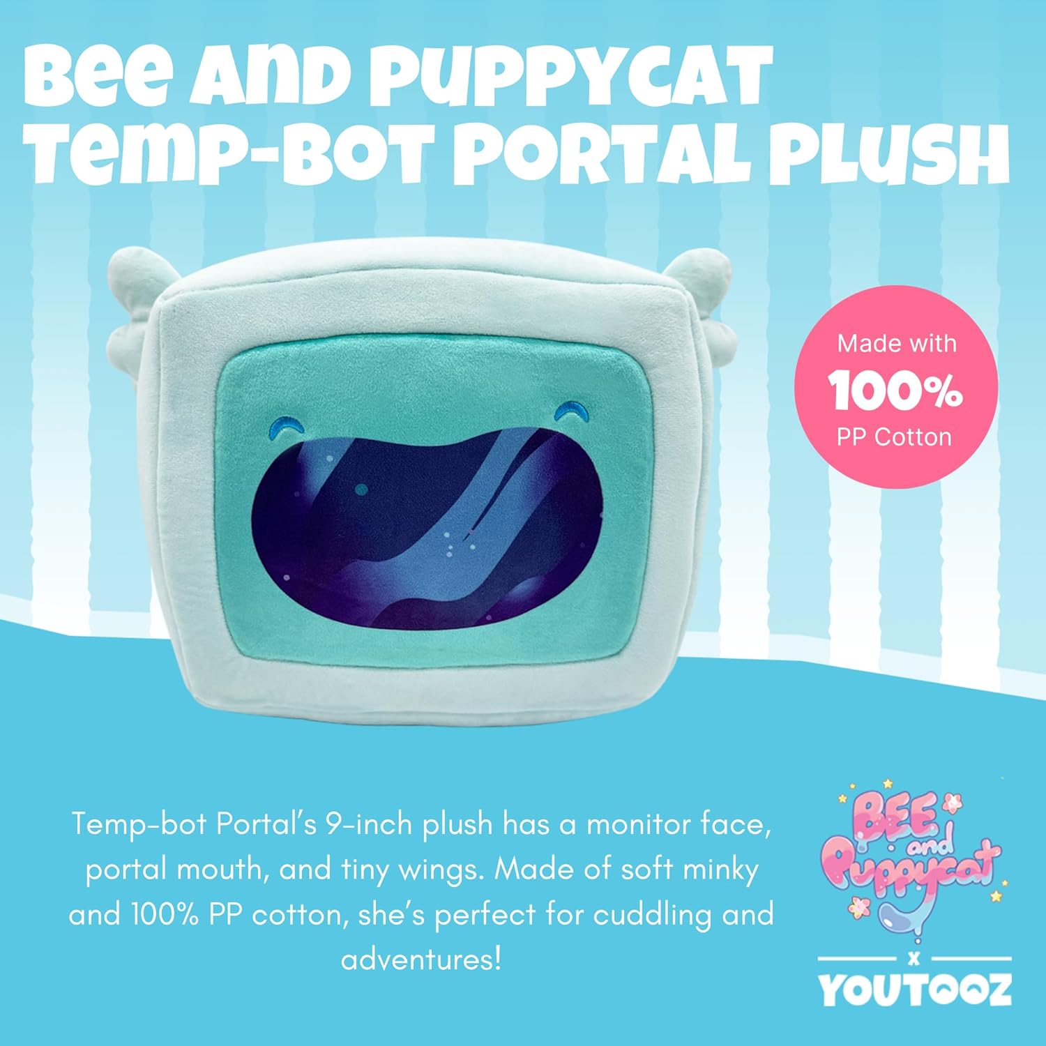 Youtooz - Bee and Puppycat: Bee and Puppycat Tempbot Portal Plush (9IN)