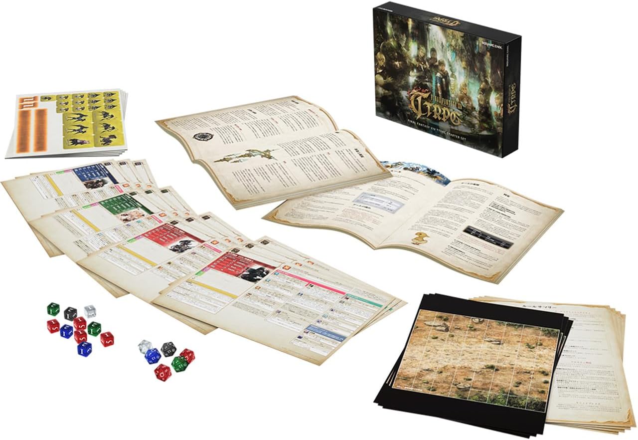 Square Enix, Final Fantasy XIV Tabletop RPG Starter Set, Role Playing Game, Ages 14 plus, 3-5 Players, 120+ Minutes Playing Time