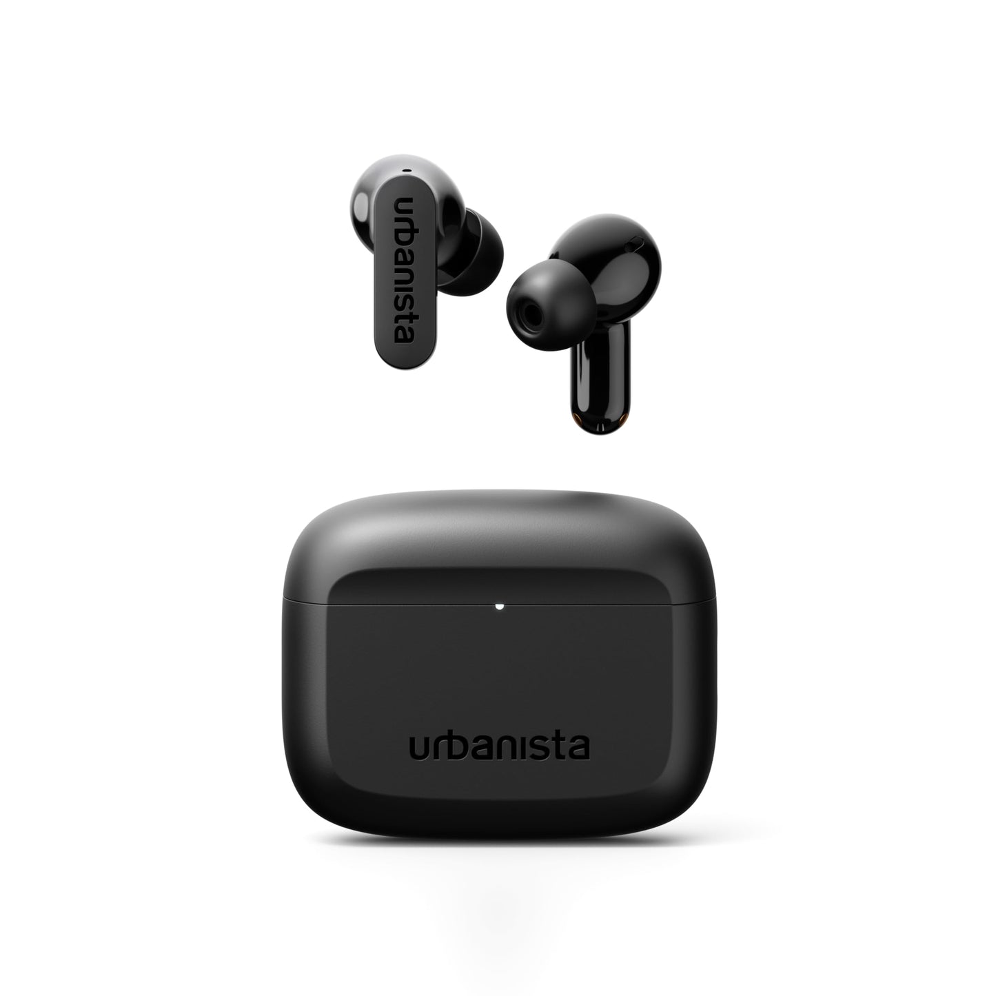 Urbanista Palo Alto True Wireless Earbuds, Bluetooth Earphones with Adaptive Noise Cancelling, 45 Hr Total Playtime, USB C Charging Case, IP54 Water Resistant, Compatible with iOS and Android