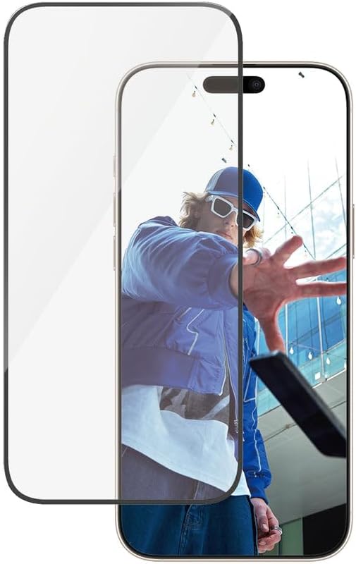 PanzerGlass Ultra Wide Fit Screen Protector for Apple iPhone 16 Pro Max 6.9" 2024| Edge to Edge Tempered Glass, Drop/Scratch Protection, Anti-Fingerprint, Easy Install, Case Friendly - Clear