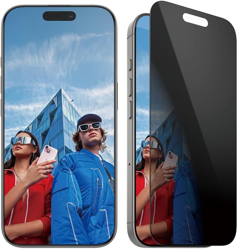 PanzerGlass Privacy Screen Protector for Apple iPhone 16 Pro 6.3" 2024| Privacy Filter, Edge to Edge Tempered Glass, Drop/Scratch Protection, Anti-Fingerprint, Easy Install, Case Friendly