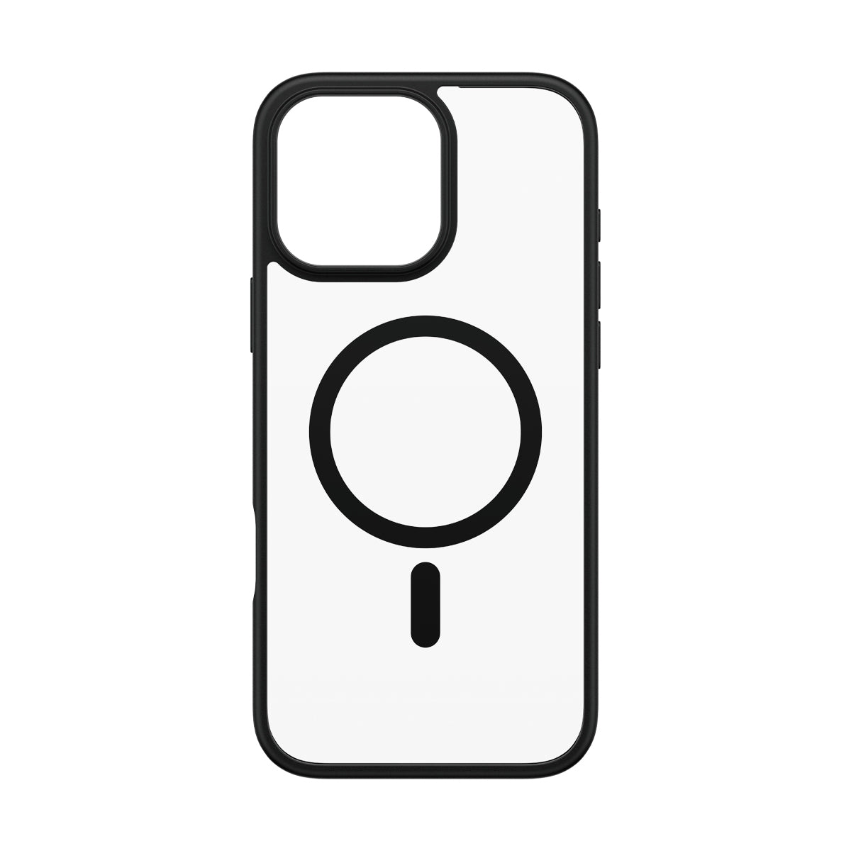 PanzerGlass ® HardCase Transparent w. Black MagSafe & Frame iPhone 16 Pro Max
