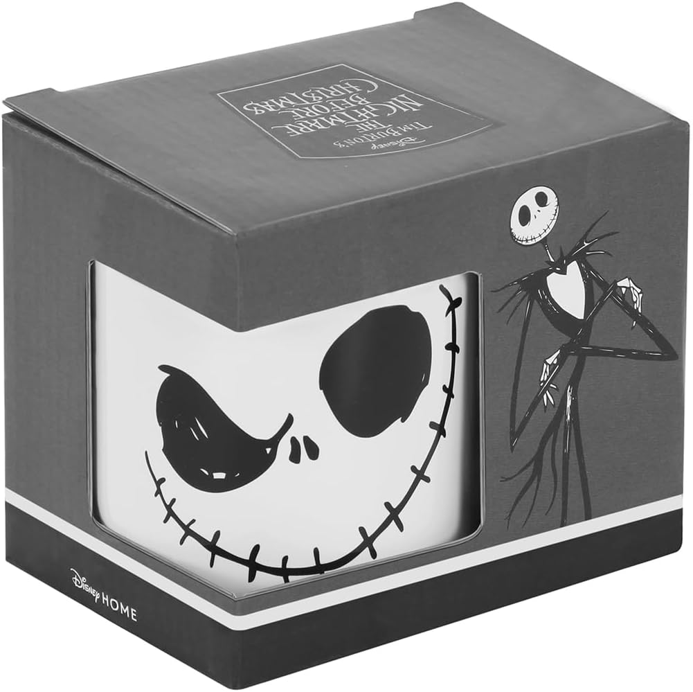 Nightmare Before Christmas Face-Mug, Black, 13 x 9.5 cm