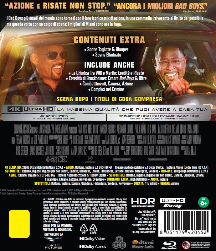 Bad Boys: Ride Or Die - 4K (Bd 4K + Bd Hd