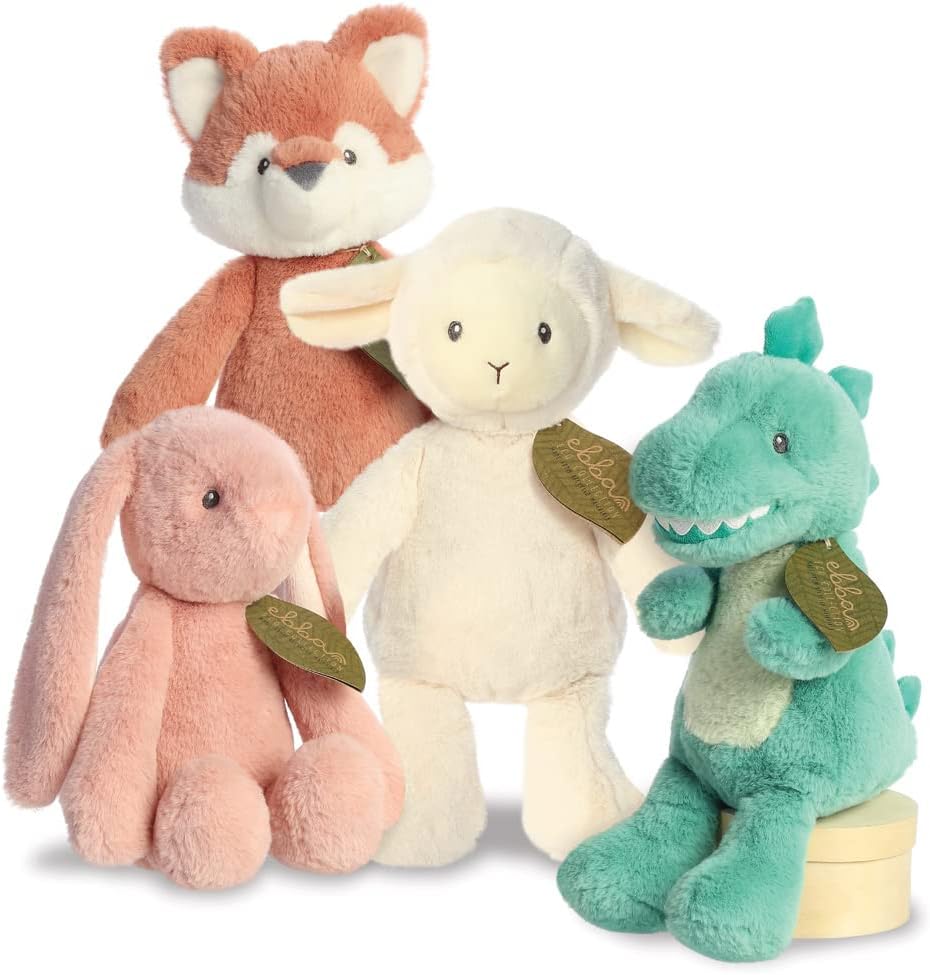 Aurora, 23355, ebba Baby Eco Laurin Lamb, 12.5In, Recycled Soft Toy, White