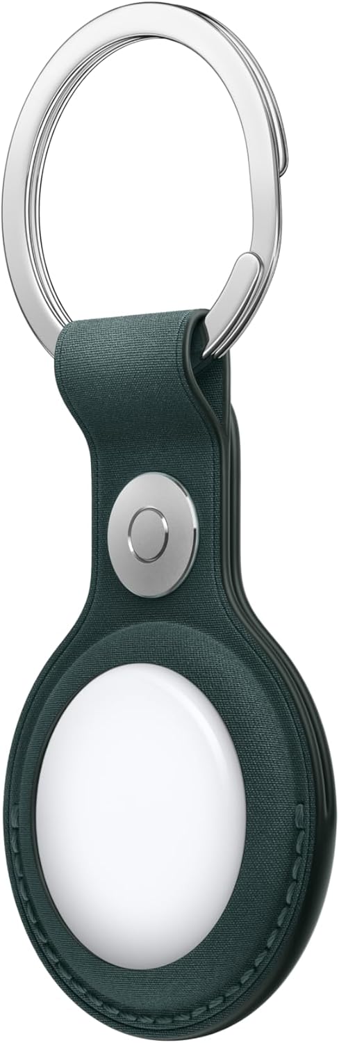 Airtag Finewoven Key Ring - Dark Green