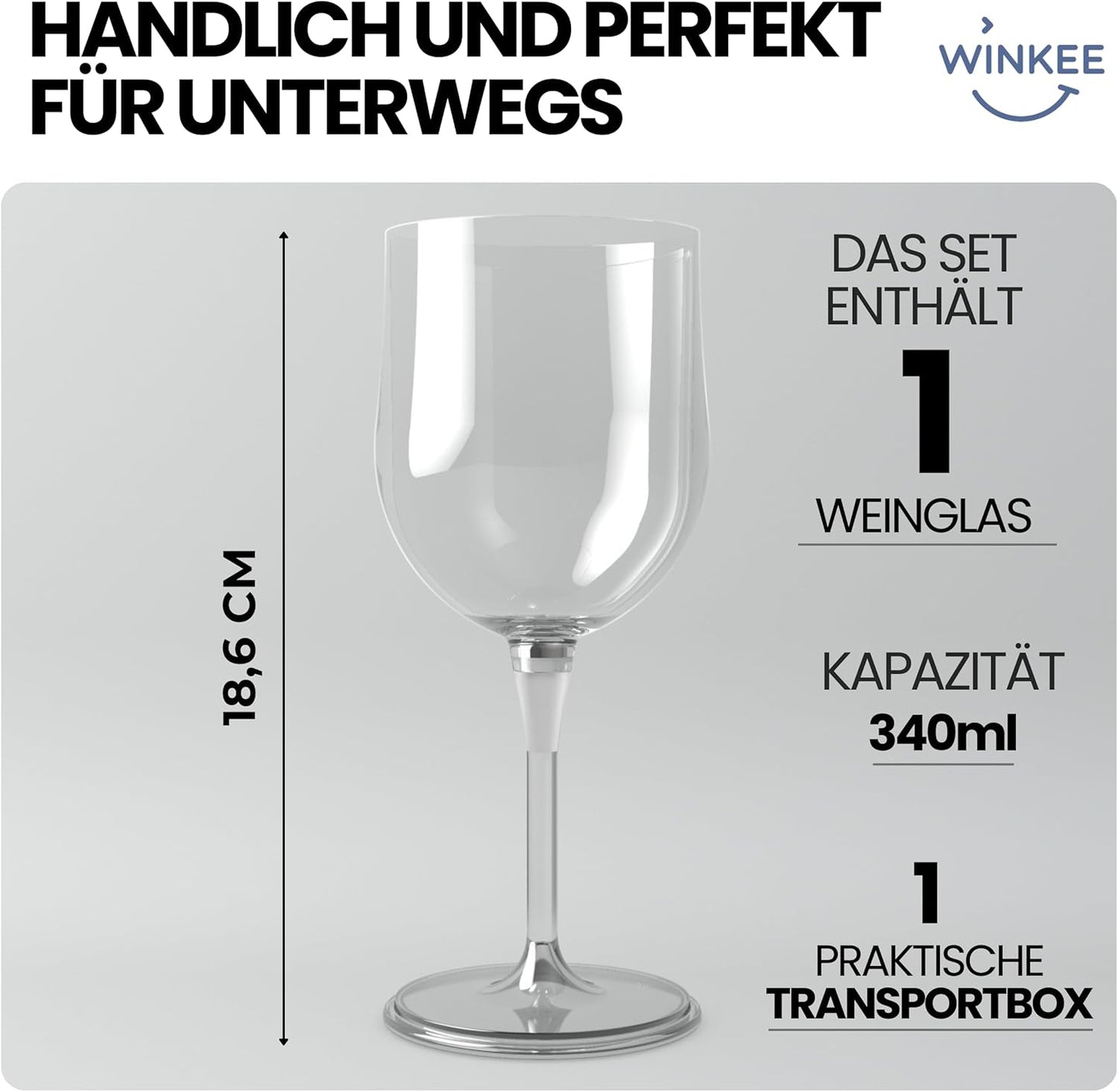 Winkee - Wine Glass - Outdoor - Single