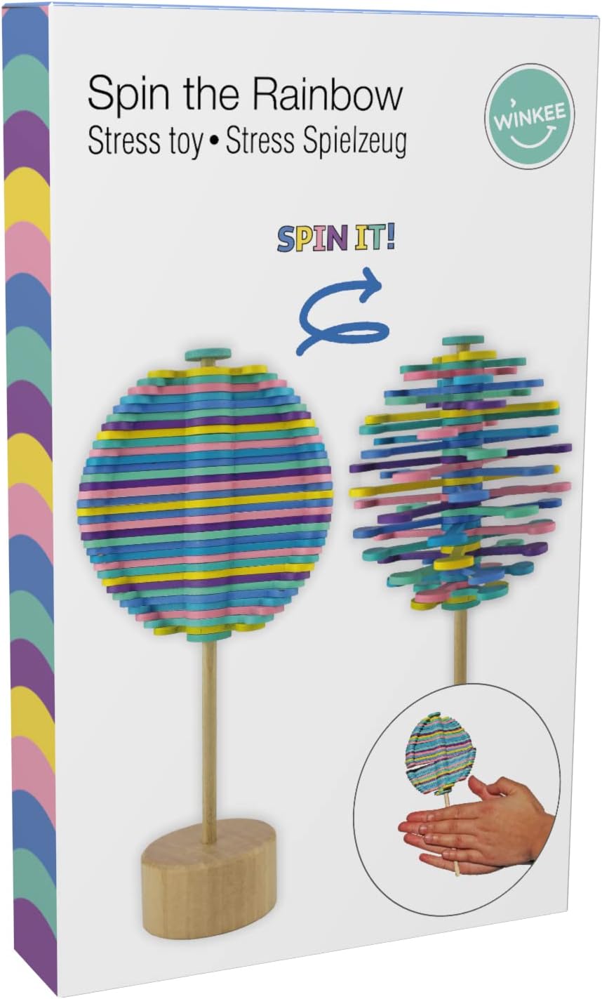 WINKEE Spinning Lollipop Candy Lollipop Swirl Wand Multicolour 1 x 1 x 1 inches