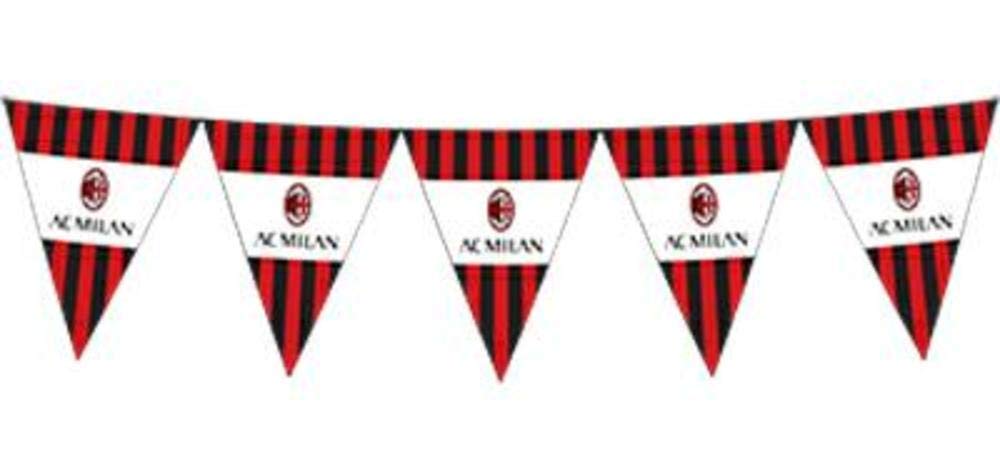Bigiemme: Party: Festone Bandierine Triangolari Milan Q