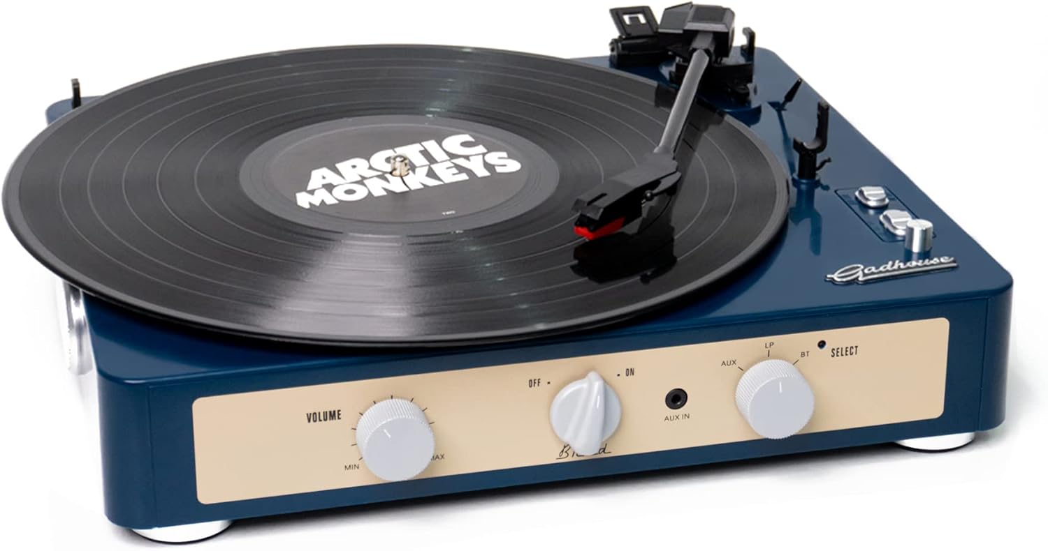 Brad Retro Record Player (Navy)