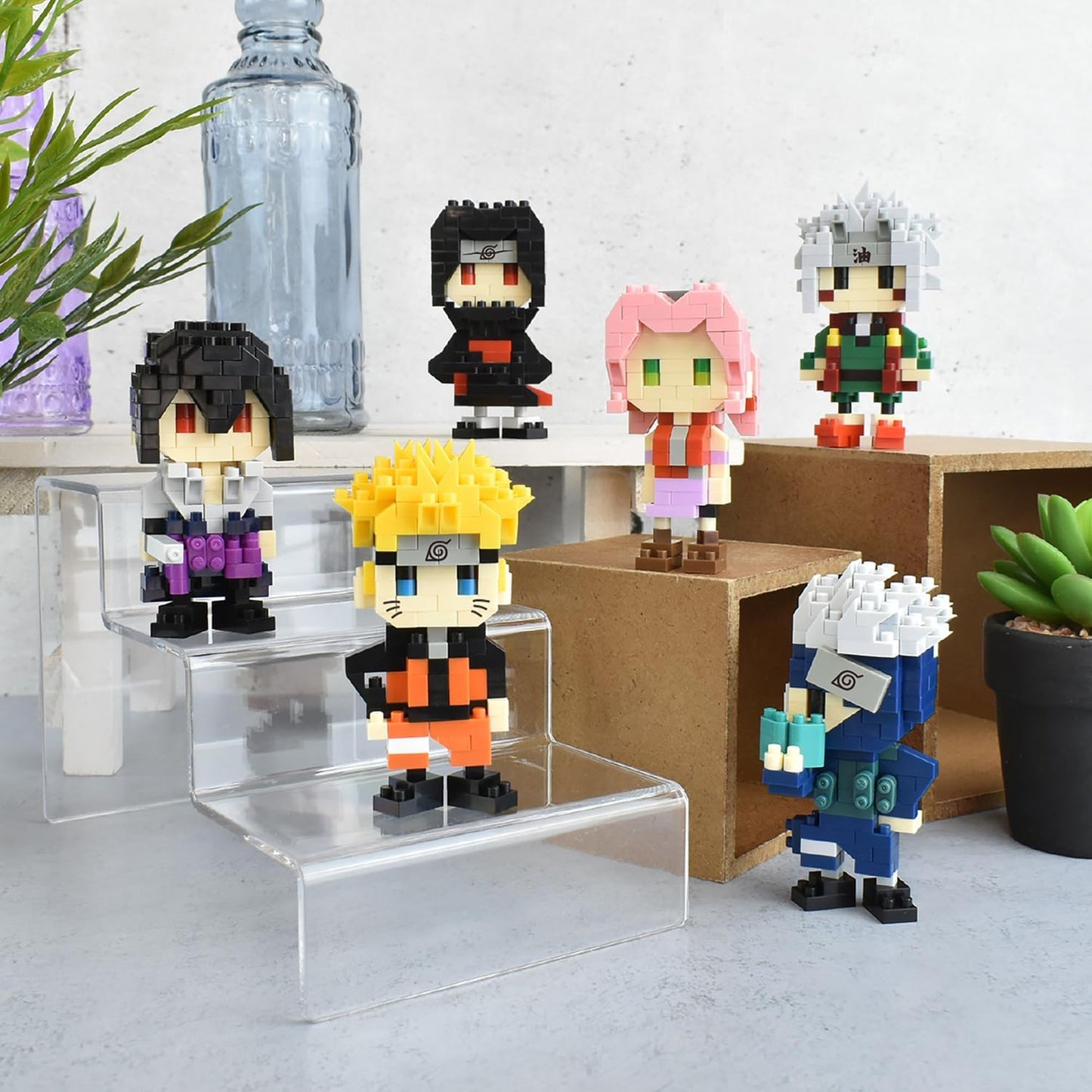 Nanoblock Bandai Naruto Uzumaki - mini-bouwsteenfiguur - constructiespel - bouwpakket voor manga-pixelfiguur - NBCC134