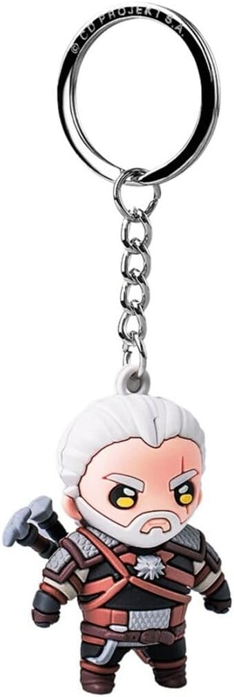 The Witcher Iii: Wild Hunt Vinyl Keychain Geralt Of Rivia
