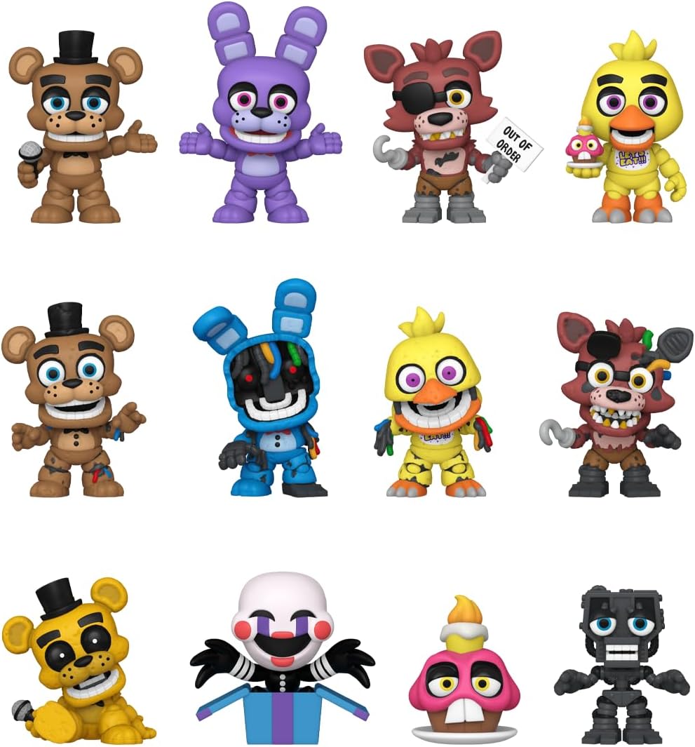 Funko Mystery Mini - Five Nights at Freddy's (FNAF) 10th - 1 of 12 to Collect - Styles Vary- Vinyl-Sammelfigur - Geschenkidee - Offizielle Handelswaren