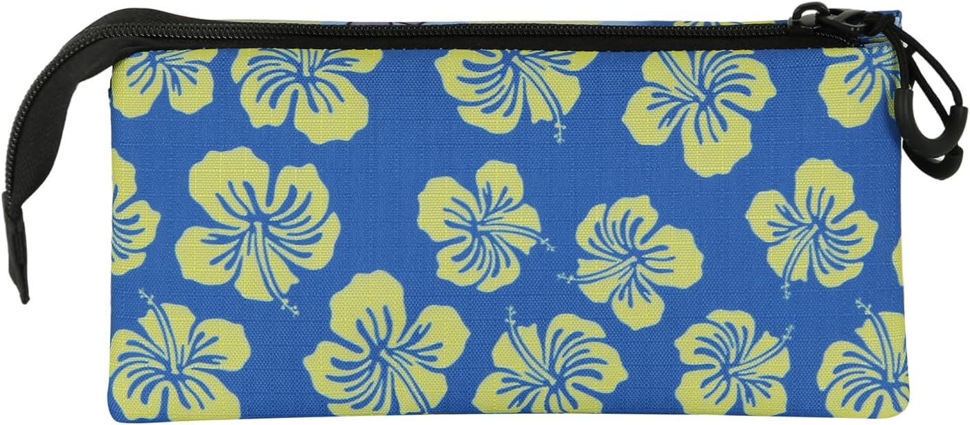 Disney Lilo and Stitch Lifestyle-Triple Pencil Case, Blue, 23 x 11 cm