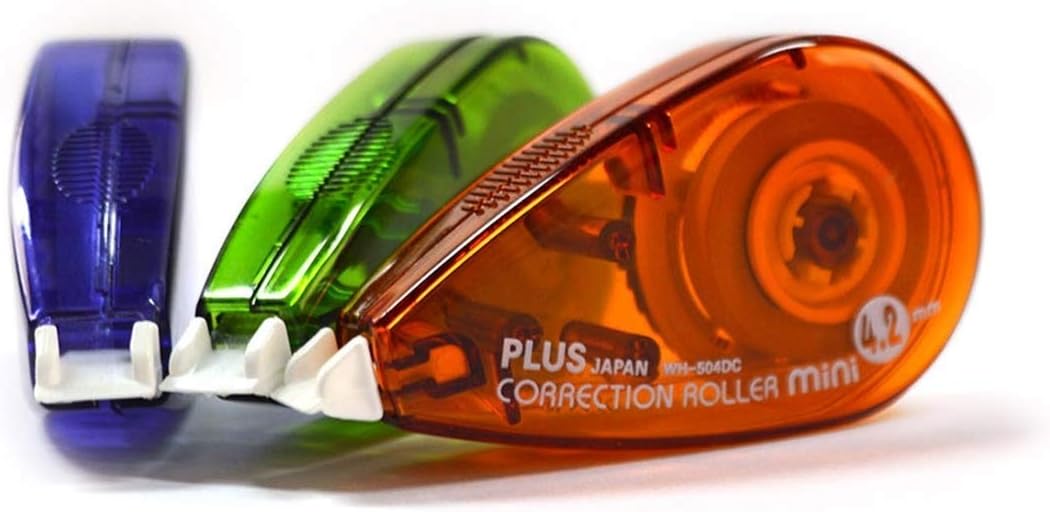 Plus Japan Correction Tape Mini 6 m x 4.2 mm Assorted Colours 30 Stück assorted colours