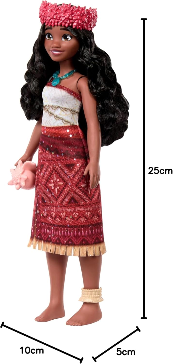Mattel Disney Moana 2 Singing Adventure Moana Doll with Signature Outfit & Accessories, Sings “We’re Back” in English, JBT37