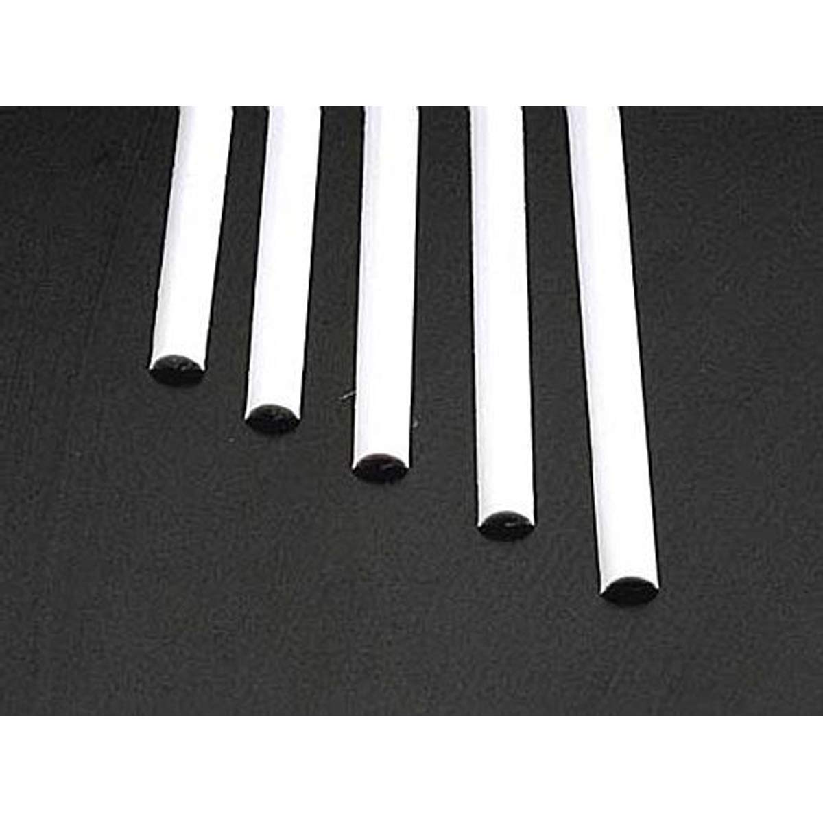 Plastruct MRH-250 Half-Round Rod.250 5 PLS90887 Plastic Building Supplies