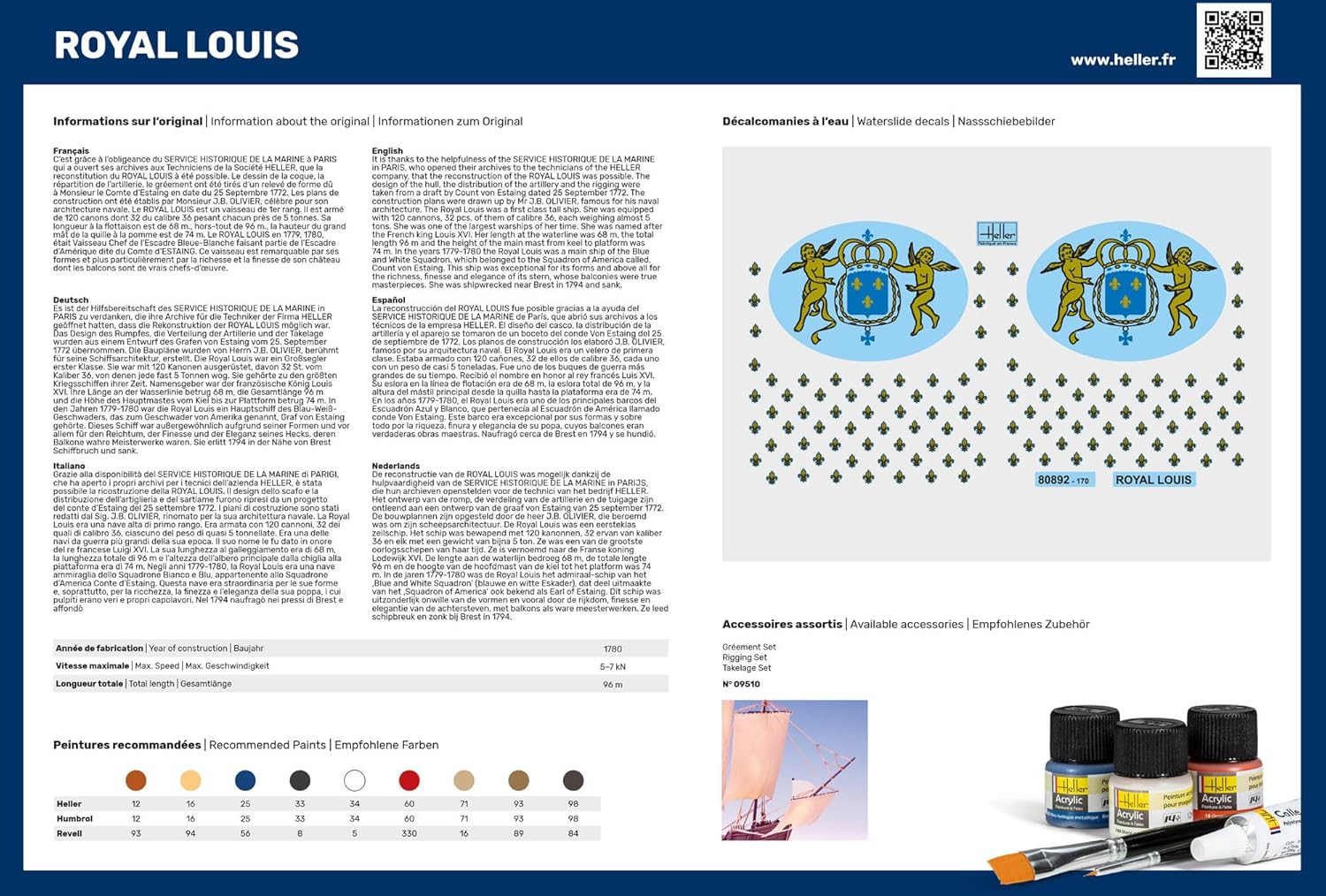 Maquette bateau : Starter Kit : Le Royal Louis