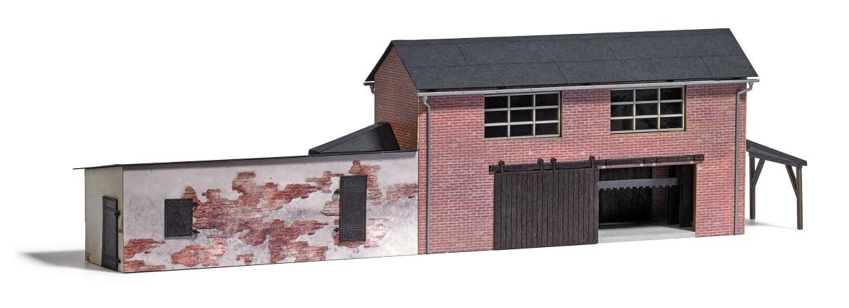 Busch - STEINSAGEGEBAUDE MIT GATTERSAGE H0 (7/23) *