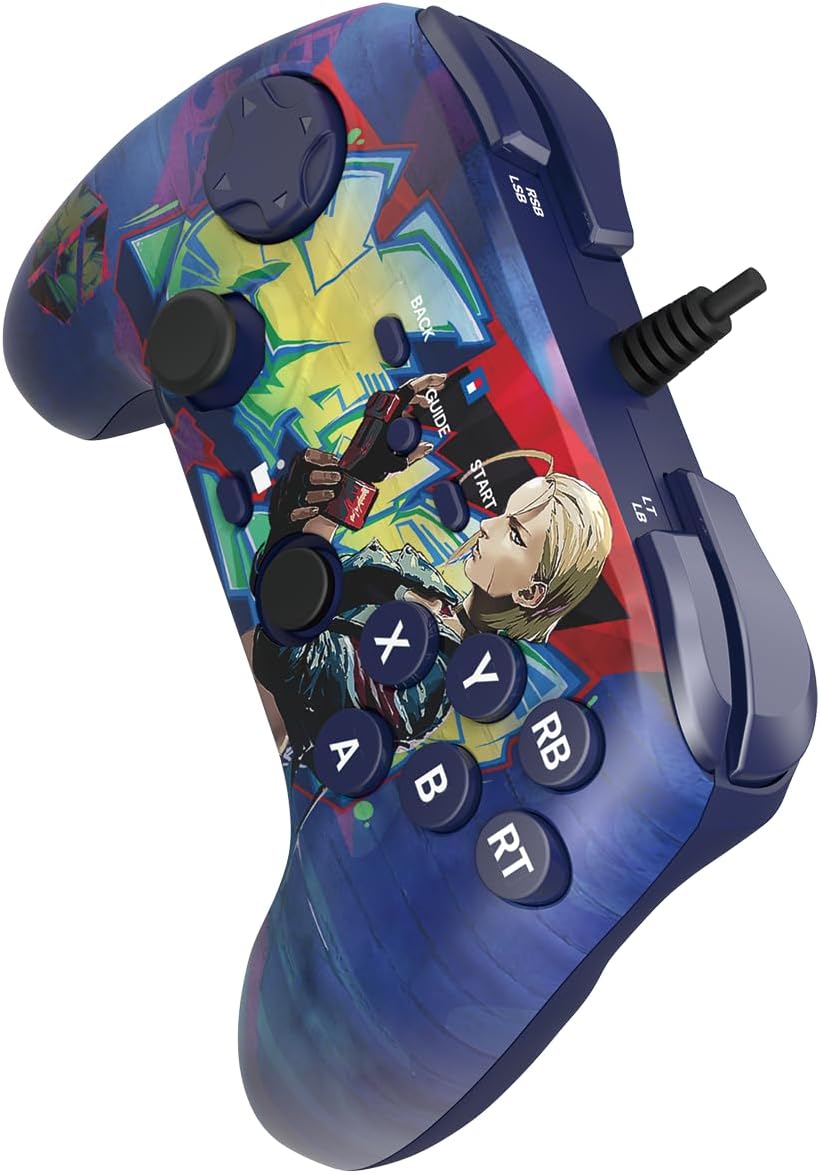 HORI Fighting Commander OCTA (Street Fighter 6 Cammy Edition) for Windows PC - Tournament Grade Wired Fightpad Officially Licensed by Capcom