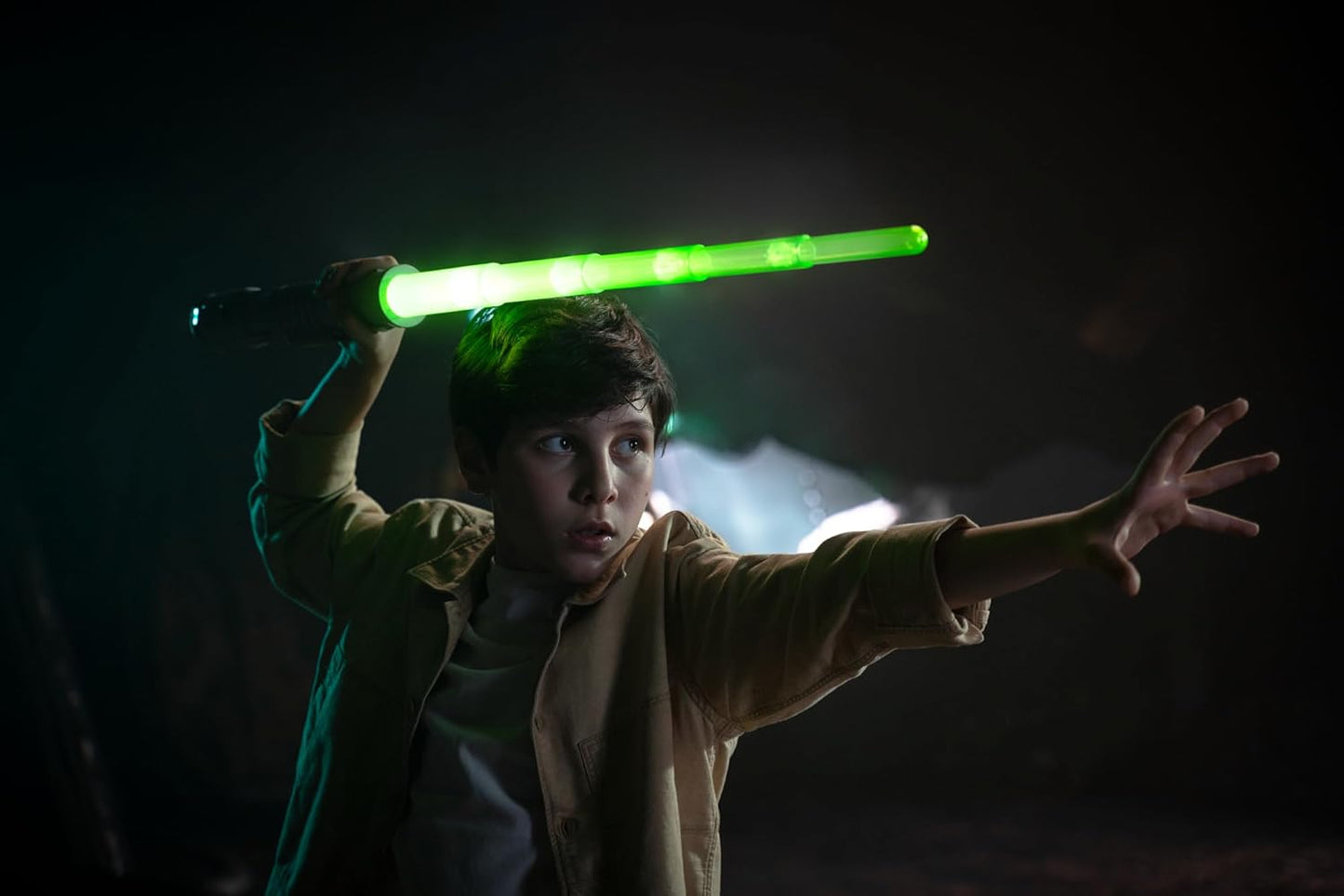 Power Saber: Green | Auto Extending 30" LED Energy Blade | With Motion Based Light and Sound Effects | Recommended Ages 6+