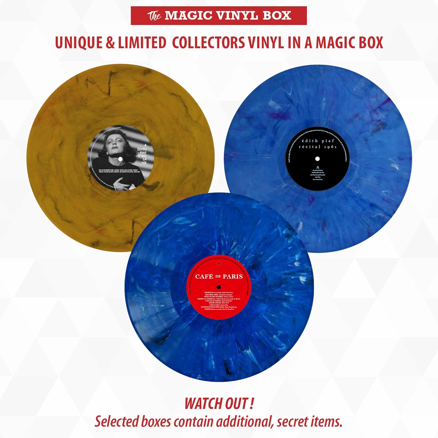 Edith Piaf et ses amis - Magic-V-Box schallplatten - einzigartig und limitiert - Top Geschenk!