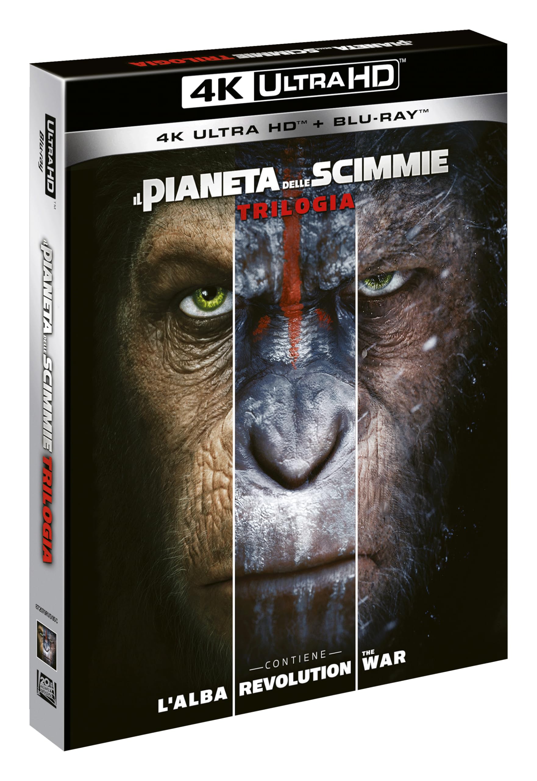 Cofanetto "Il Pianeta Delle Scimmie - Trilogia" (3 Film) - 4K
