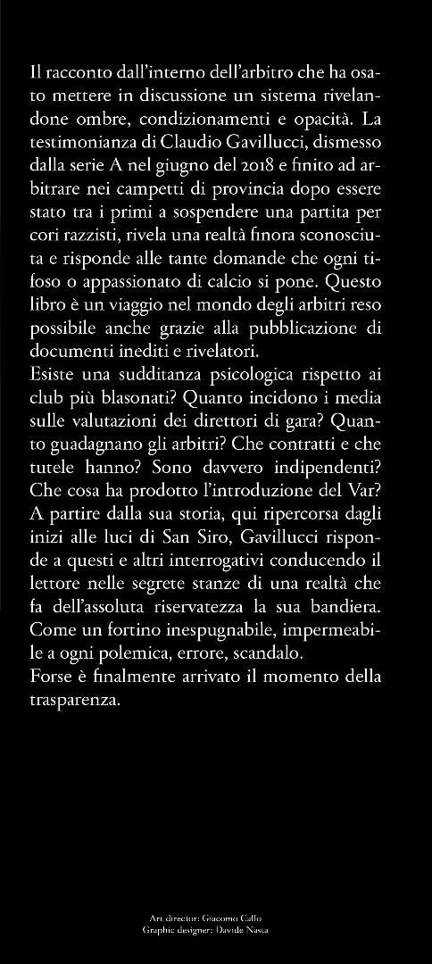 L'uomo nero. Le verità di un arbitro scomodo