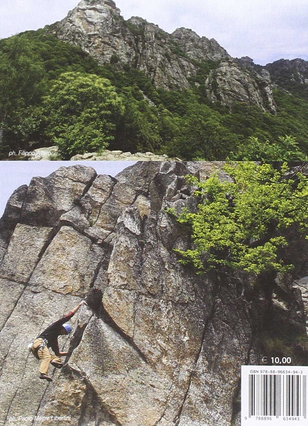Rocca Sbarua. Climbing map