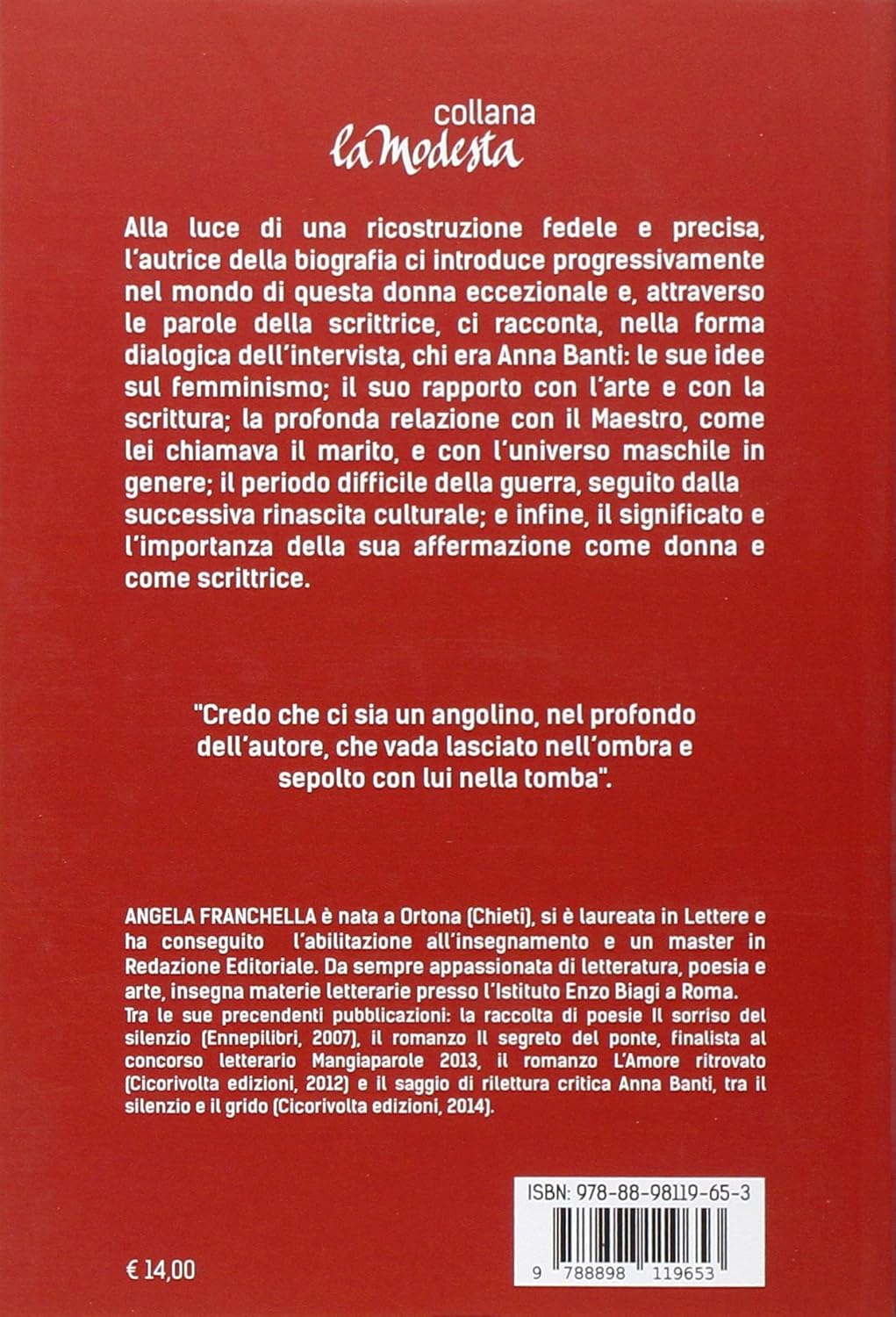Angela Franchella - Un Caffe Con Anna Banti