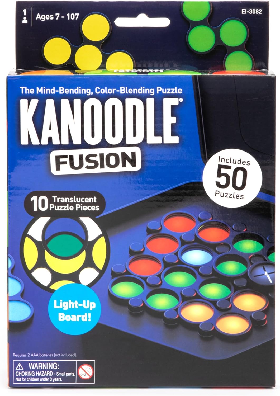 Learning Resources- Automático lógica Kanoodle Fusion Rompecabezas, Juego de Stem para niños de 7 años en adelante, Multicolor, Medium (EI-3082