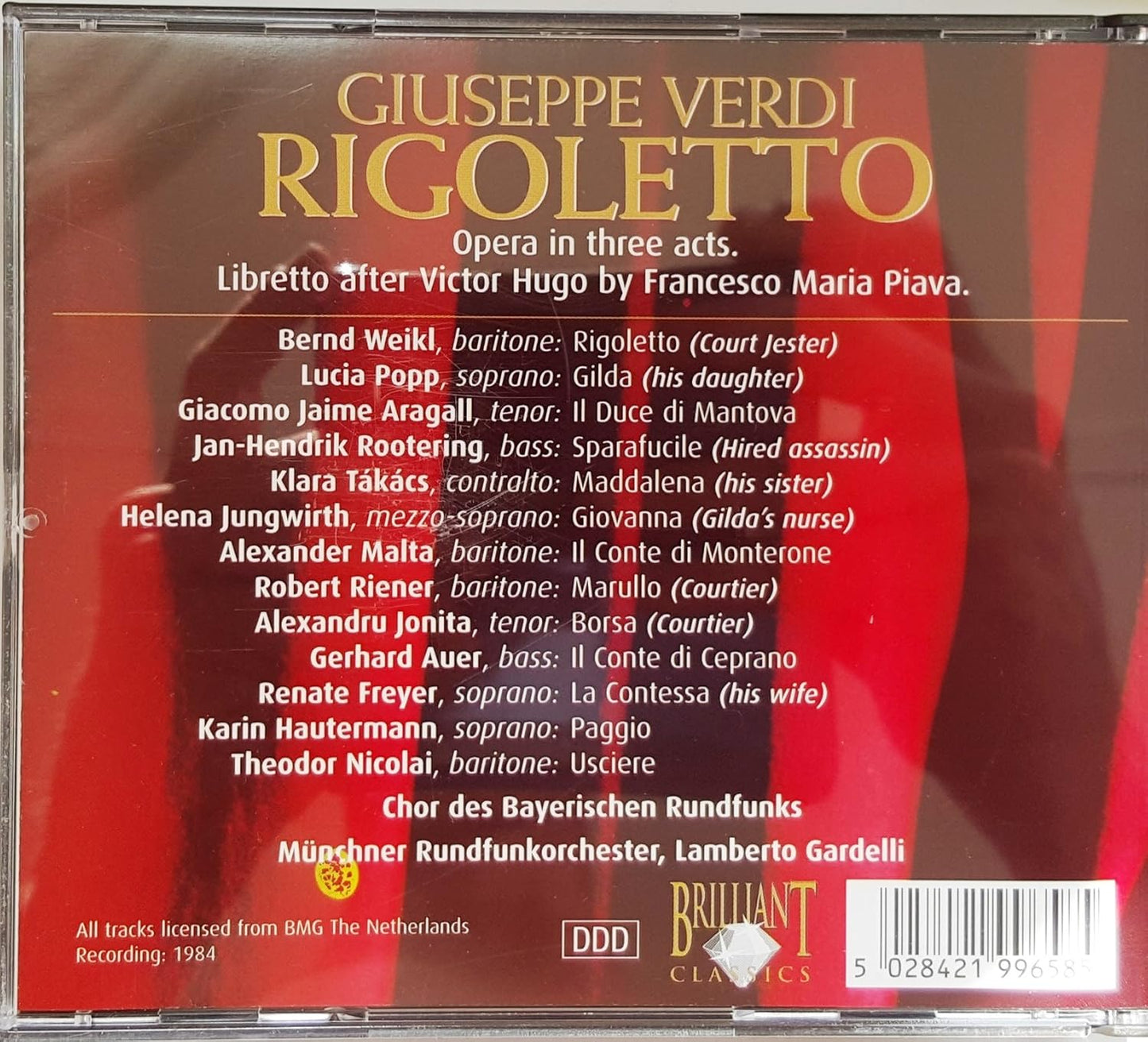 Giuseppe Verdi - Rigoletto - Brilliant - Doppel CD