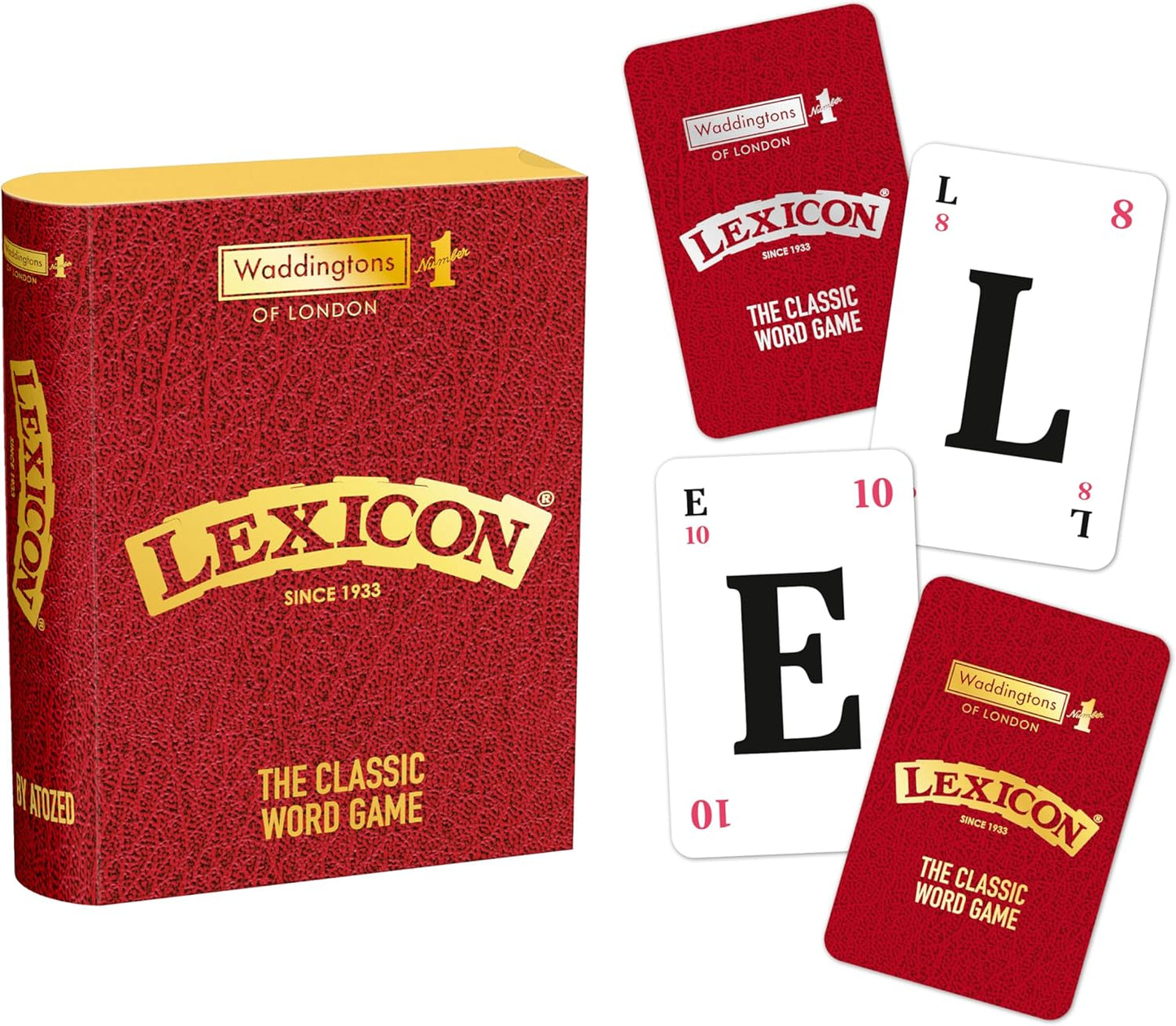 Waddingtons Number 1 Lexicon Book The Classic Word Game, create crosswords and anagrams, educational travel game, great gift for ages 8 plus