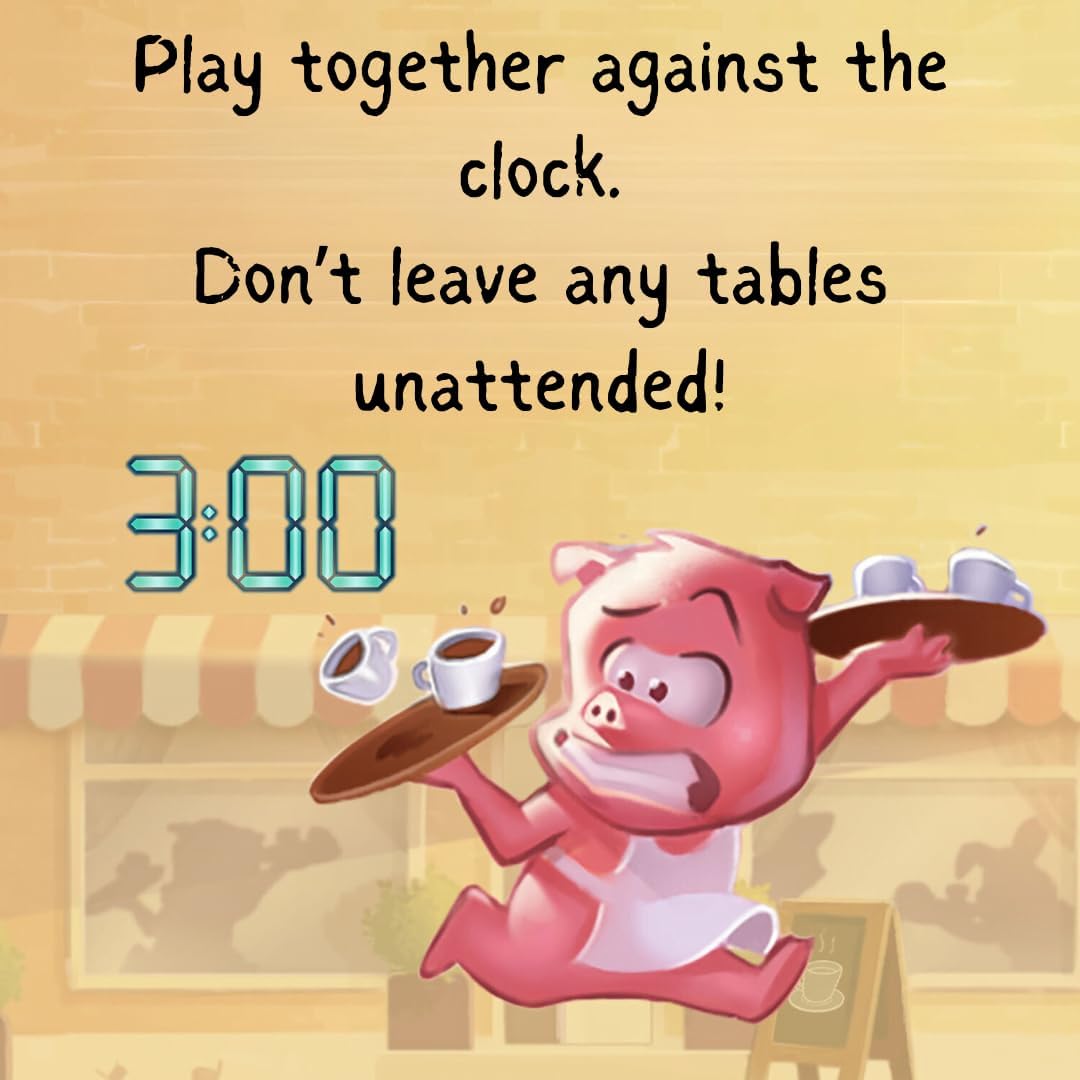 Thames & Kosmos - 3 Minute Crazy Cafe - Open & Play, Fun Card Game, Fun Dice Game, Family Games for Game Night, Board Games for Adults and Kids, For 2 to 6 Players, Ages 7+