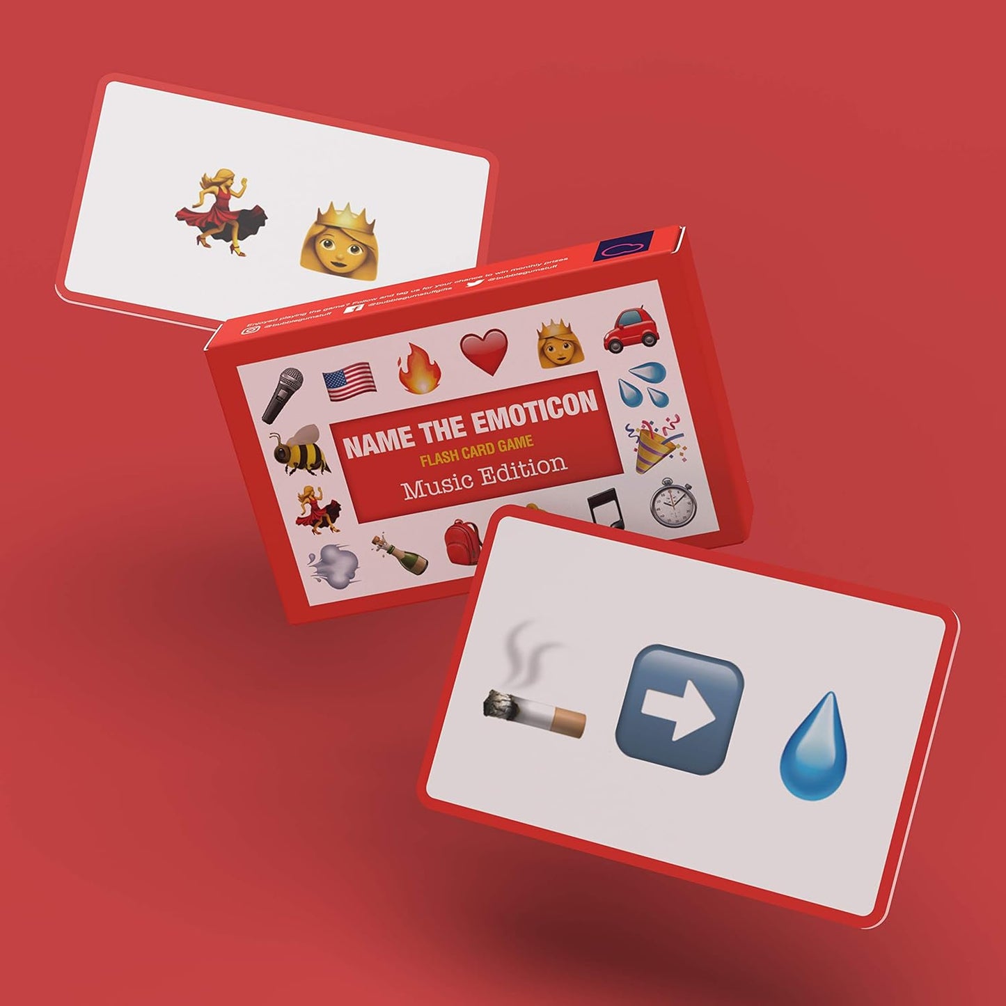 Bubblegum Stuff - Name The Emoticon, Musik-Edition, Spielkarten, Gesellschaftsspiele, Familienspiele, Trivia-Spiele, Spiele für Erwachsene, Partyspiele, Reisespiele, Partykartenspiele